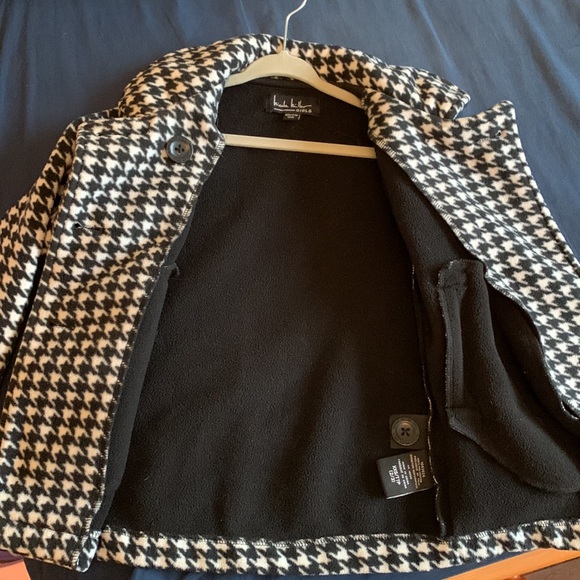 Nicole Miller girls fleece houndstooth coat size xxs (2/3) - Picture 6 of 6